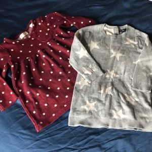 Zara and Baby Gap Baby girl sweater dress bundle